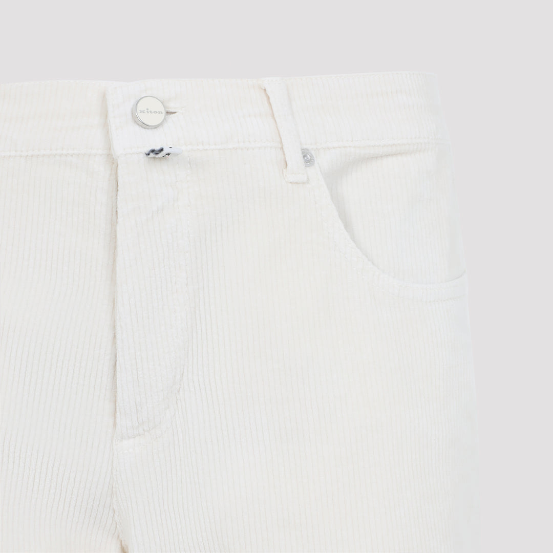 Kiton Regular & straight leg - Bianco | b8adef0258ab0f0e4b2fed4d6d592176a53145e7