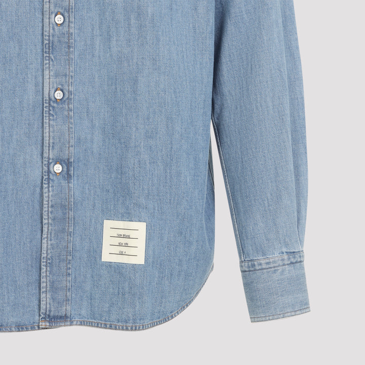Thom Browne Shirts - Blu | 43601e97a9e294ceeb8cc6768f30120a8c76ff35