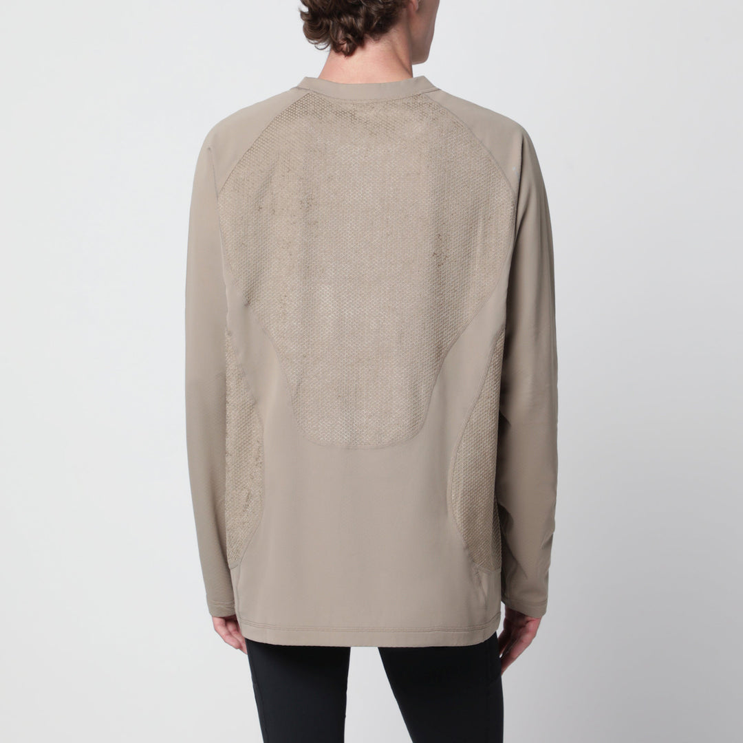 Satisfy Beige Fuzz Fleece Octa Langarmshirt
