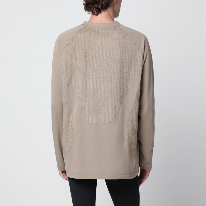 Satisfy Beige Fuzz Fleece Octa Langarmshirt