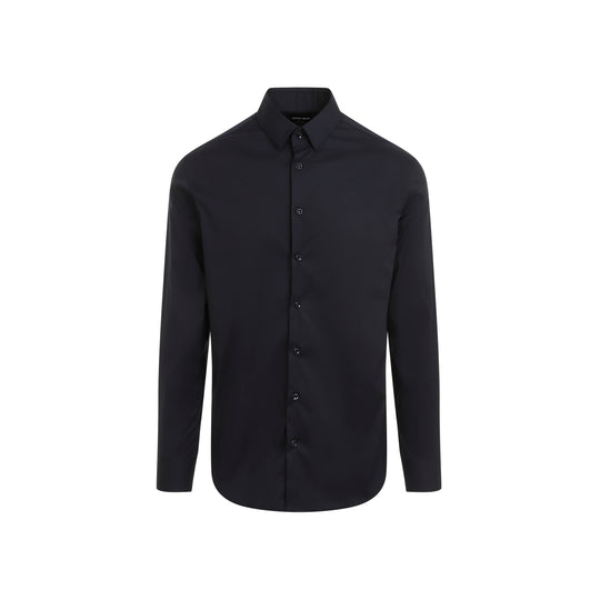 Dark Navy-Blue Cotton Shirt
