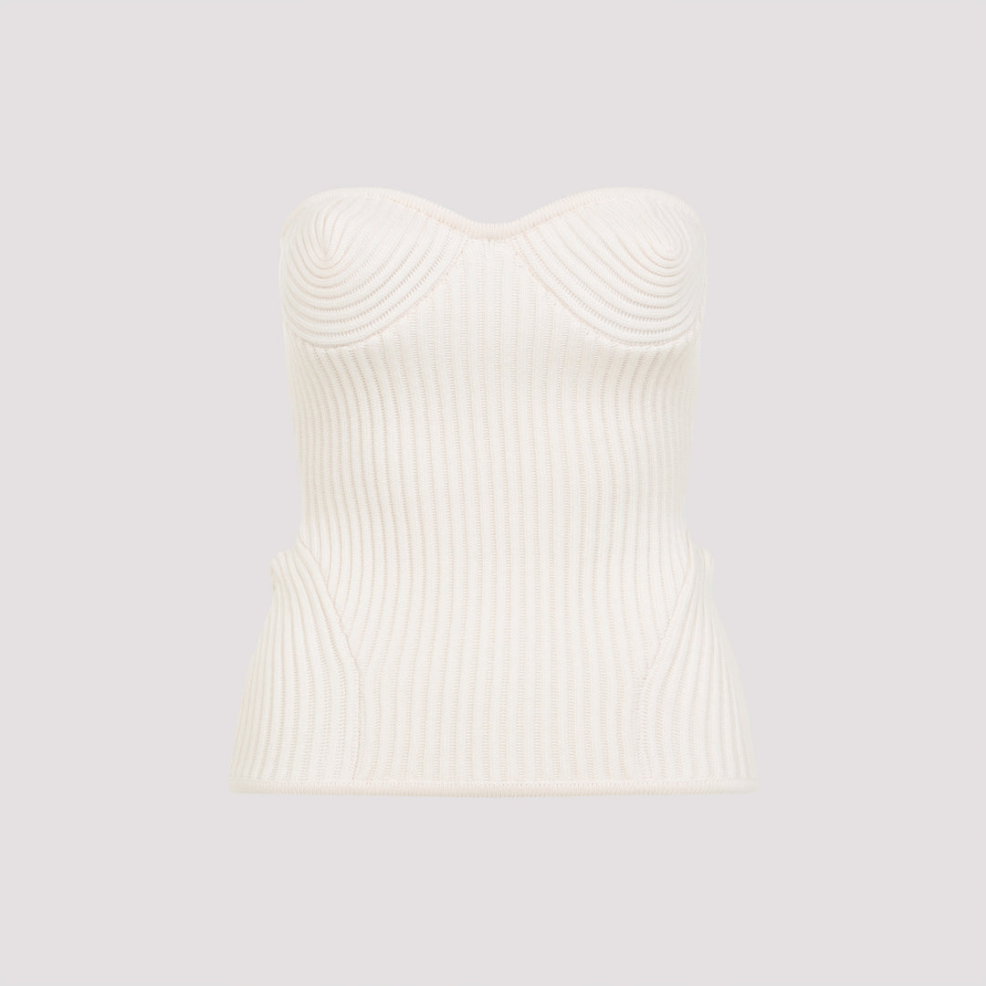 Jean Paul Gaultier Top - Bianco | bd191ac83c259c1494e2ebd5f9bc1445a32eaaf9