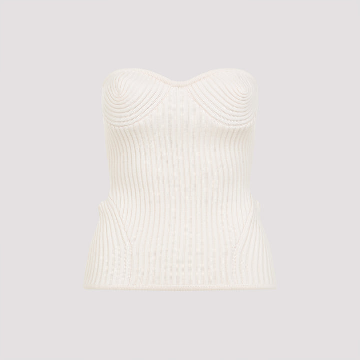 Jean Paul Gaultier Top - Bianco | bd191ac83c259c1494e2ebd5f9bc1445a32eaaf9