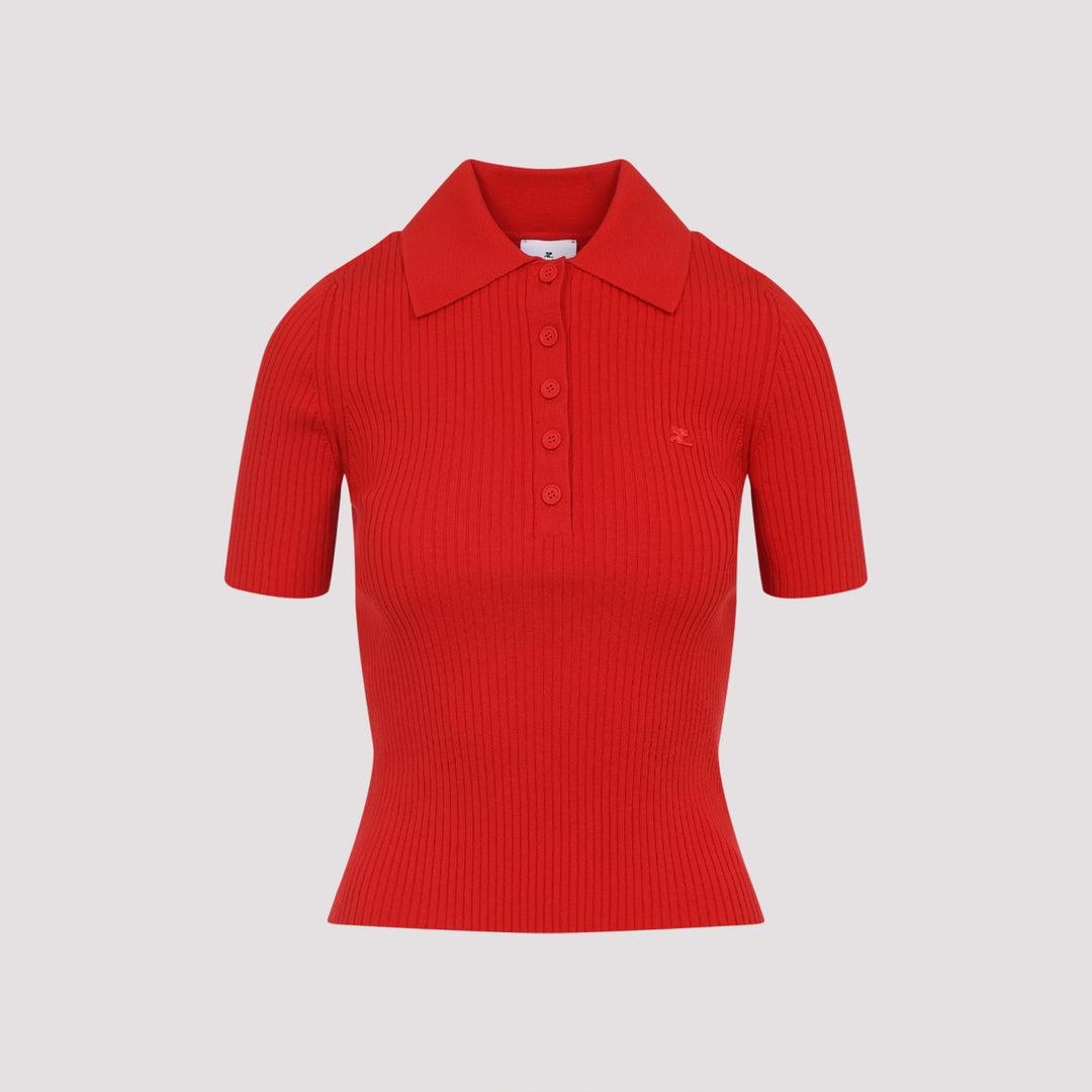 Courreges Polo - Rosso | 1603c258911601f3b479d3d14ada011909477e44