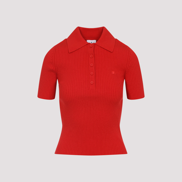 Courreges Polo - Rosso | 1603c258911601f3b479d3d14ada011909477e44