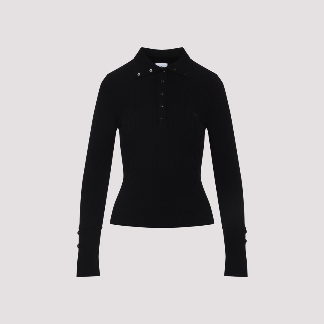 Courreges Polo - Nero | 1ce8f4c0633ba1f26ccc5794207faceeccf14605