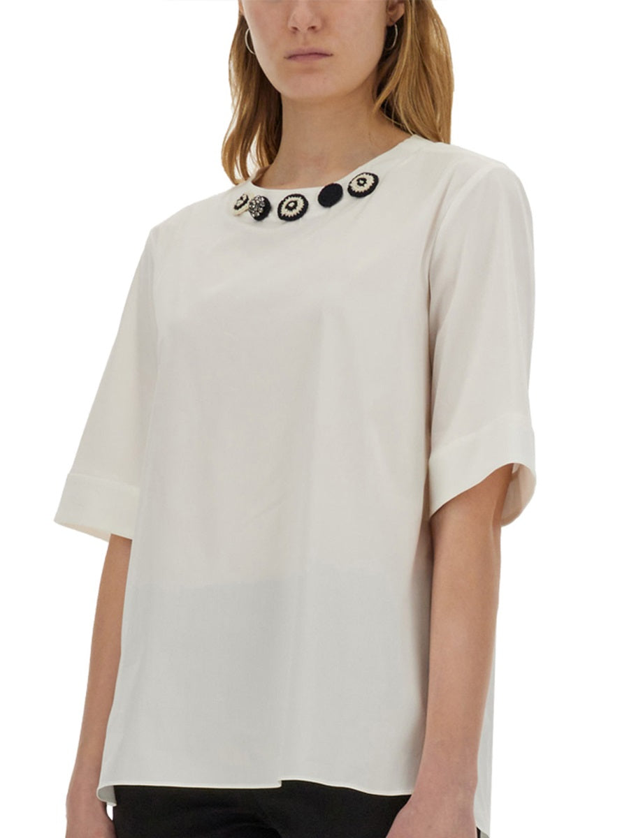 S Max Mara Top - White | fc5384cb3612de2ebd6380874c273879b4698426