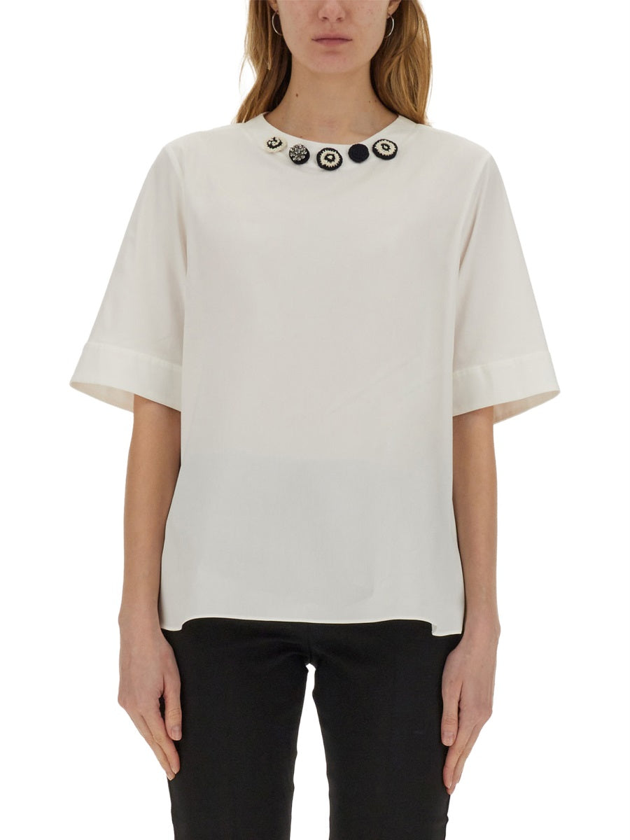 S Max Mara Top - White | 8d5bd10663a5d2b90be18f661f8d429a065873b7