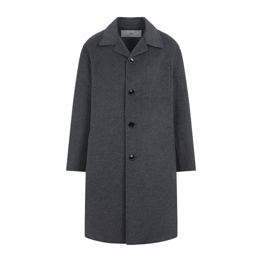 Grey Car Wool Coat