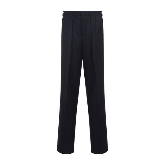 Navy Blue Wool Pants