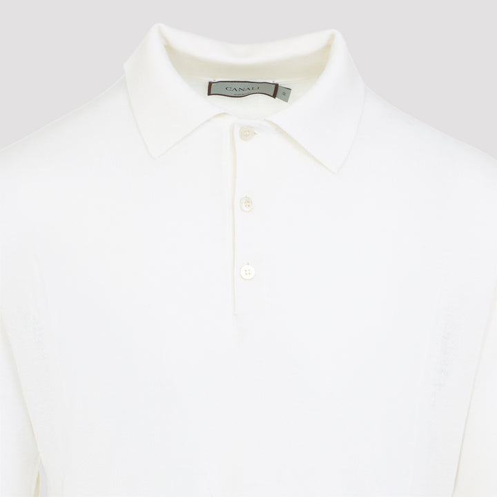 Canali Polo - Bianco | b5ebd9a0cf4cd024e94789e678e0ec6b624c16f0