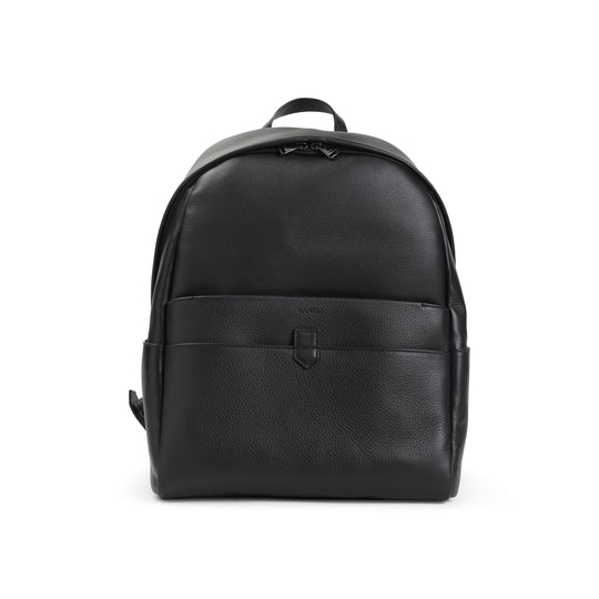Black Leather Backpack