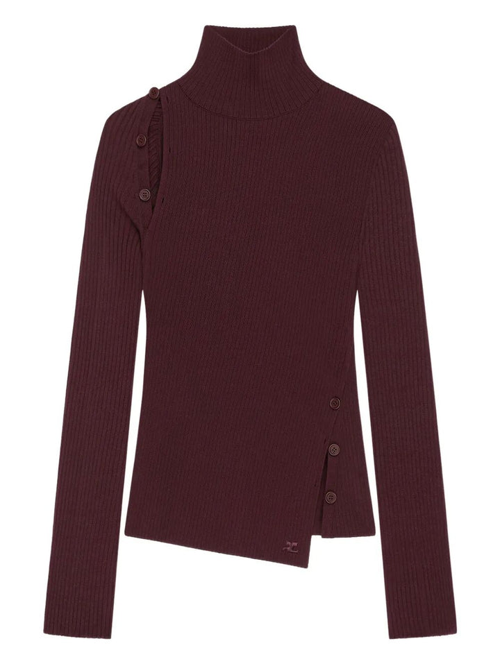 Courreges Turtle neck - Rosso | 235043d6ede584102d4c469ddf30092dcd784a1d