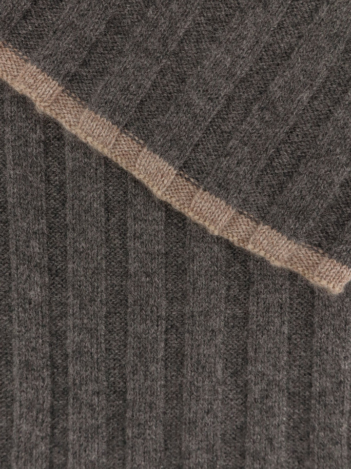 Brunello Cucinelli Scarfs - PIOMBO NOCCIOLA | bcf50dbc287dc54820c1b96181ef996cca5dc4d0