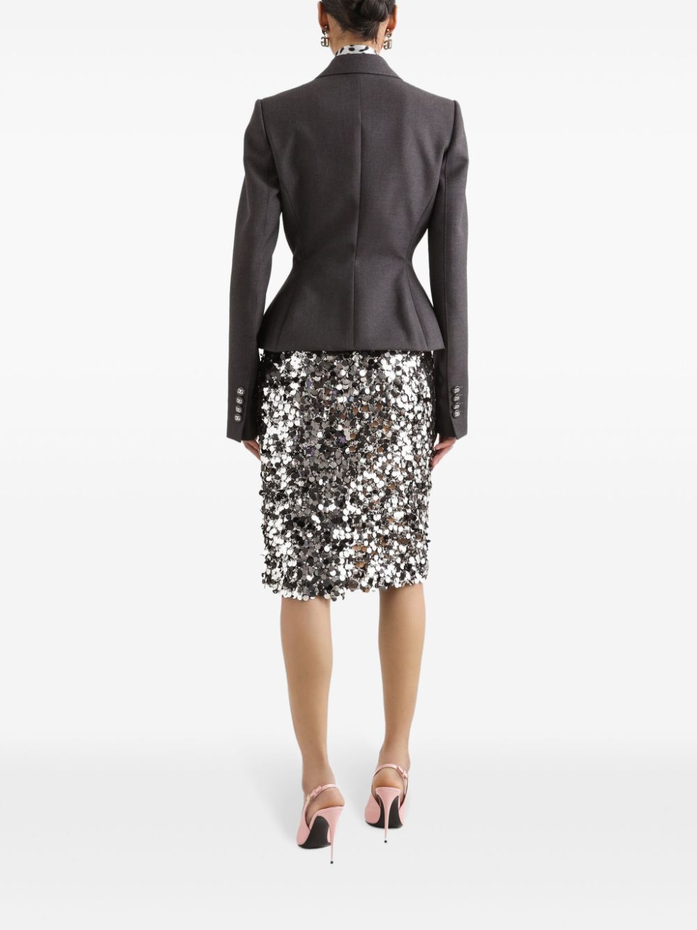 Dolce & Gabbana Midi skirts - Metallic | f1ee074dc57b74d5190aa3633beceb3c4eebca8b
