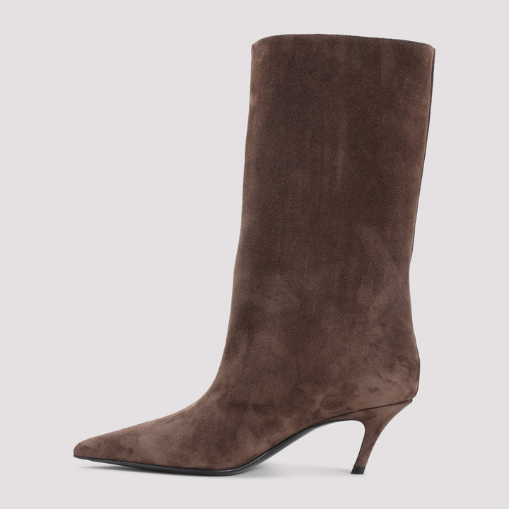 Amina Muaddi Boots - Marrone | 97ca767d687228db7e0b2d05f378bab87fb2f6d9