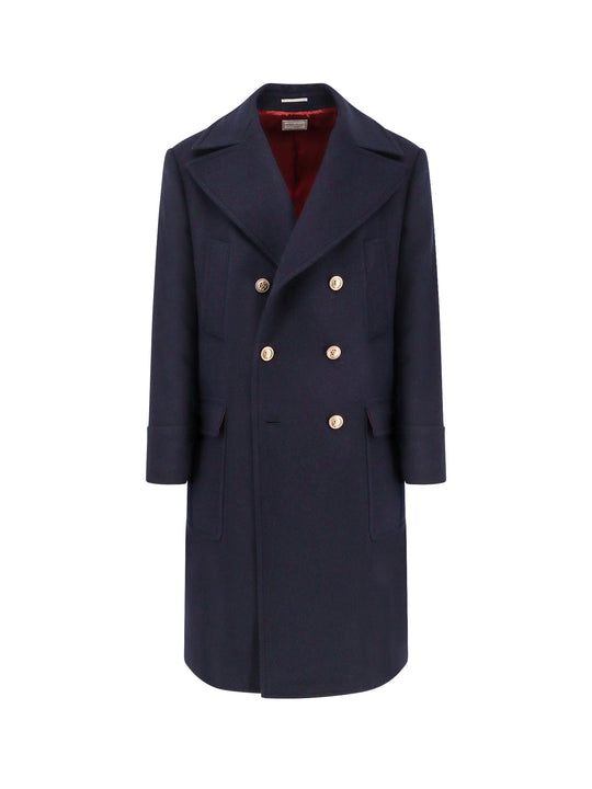 Double-Breasted Wool Coat