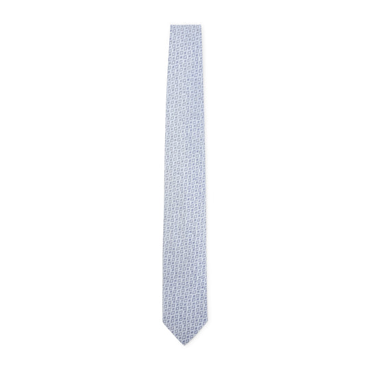 Light Blue Mini Losange 7x150 Silk Tie