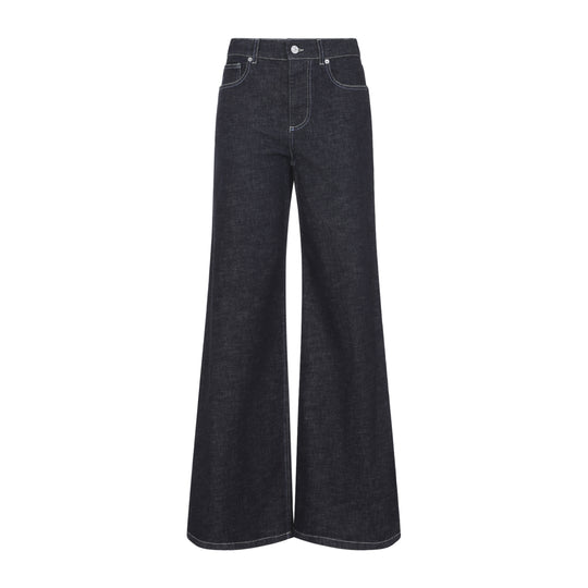 Blue 5-Pocket Cotton Jeans