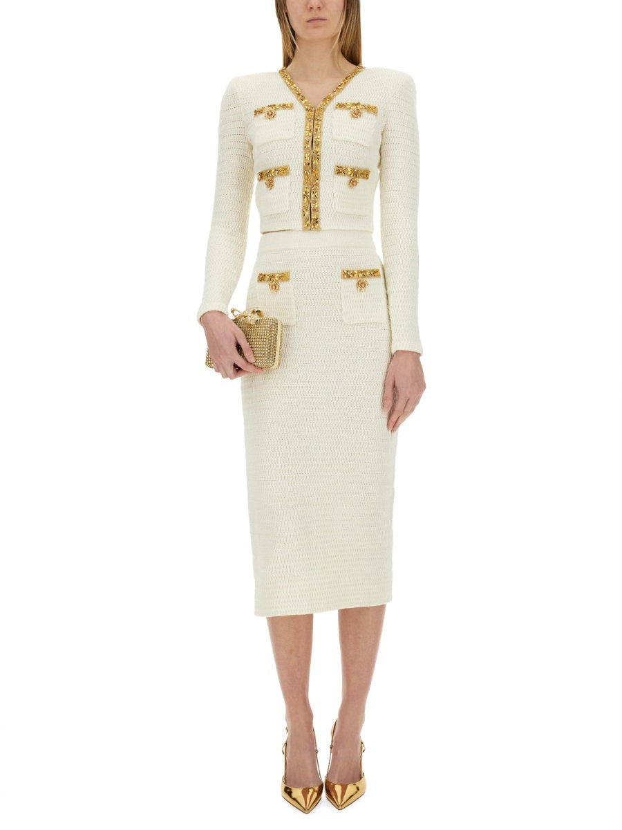 Self-Portrait Gonne - Bianco | Wanan Luxury