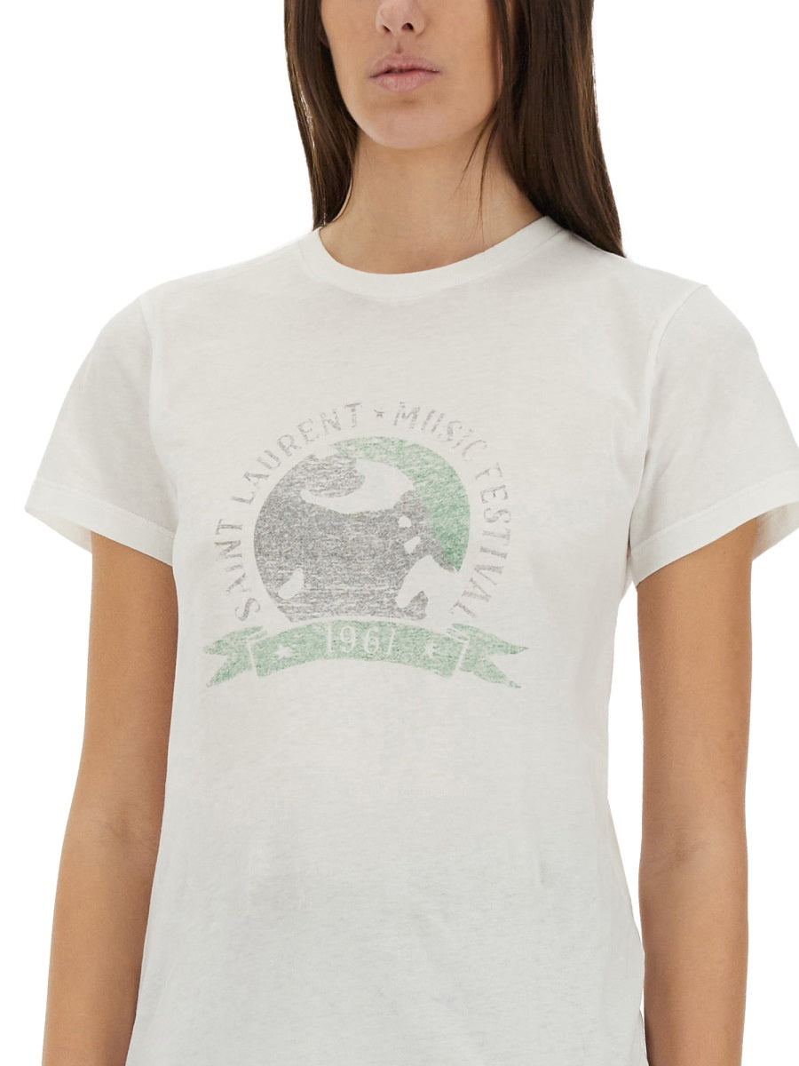 Saint Laurent T shirt - Beige | bb3221128393ba74e6370b96590caca0ae8f3948