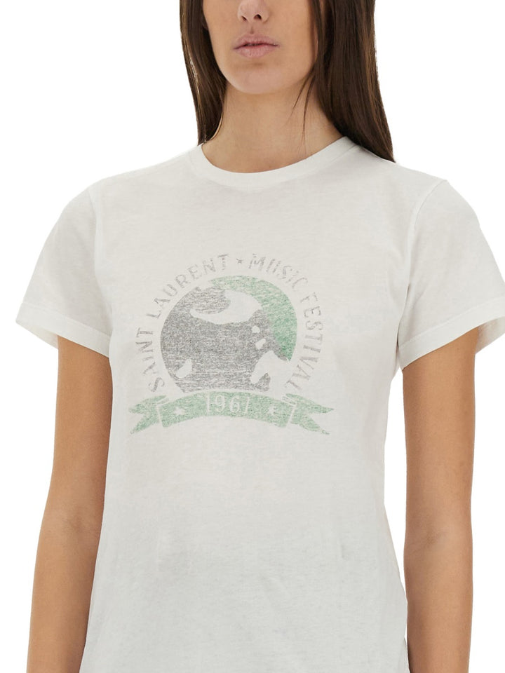 Saint Laurent T shirt - Beige | bb3221128393ba74e6370b96590caca0ae8f3948