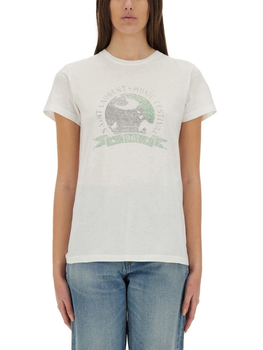 Saint Laurent T shirt - Beige | 22bb58b88a42a55260338349ace2fcaa8767e2e8