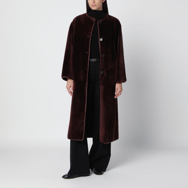 Mahogany Rilana Reversible Leather Coat