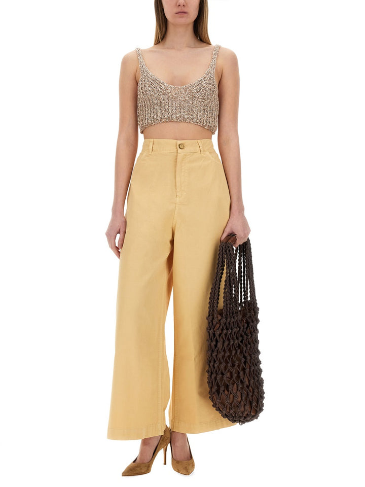 Alysi Pantaloni - Yellow | 1bbdbda043d740a8a255942f1ea75686cacbd249