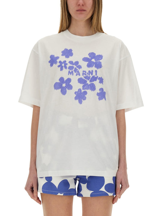 "Boxy" T-Shirt With Print