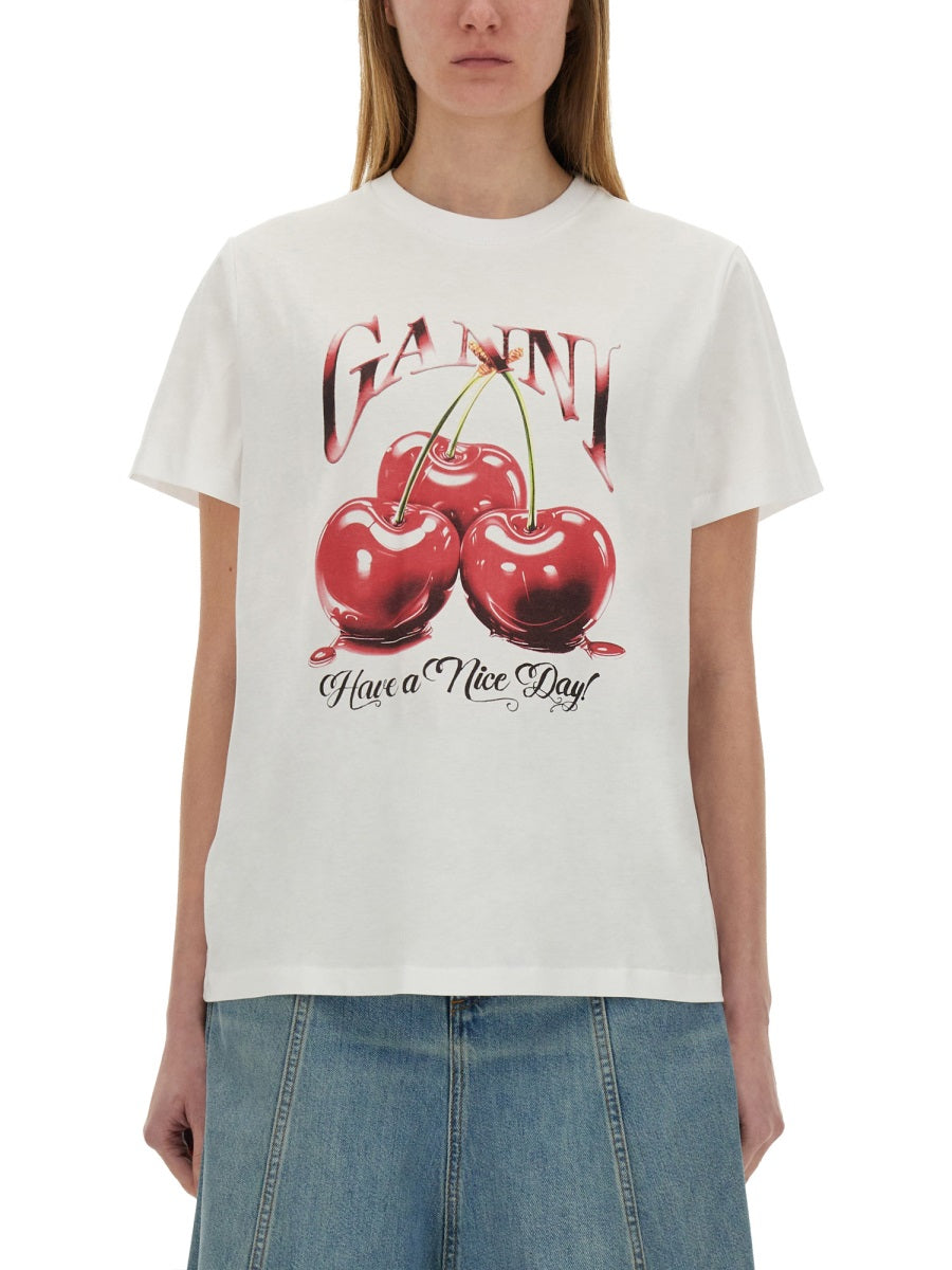 Ganni T shirt - Bianco | Wanan Luxury