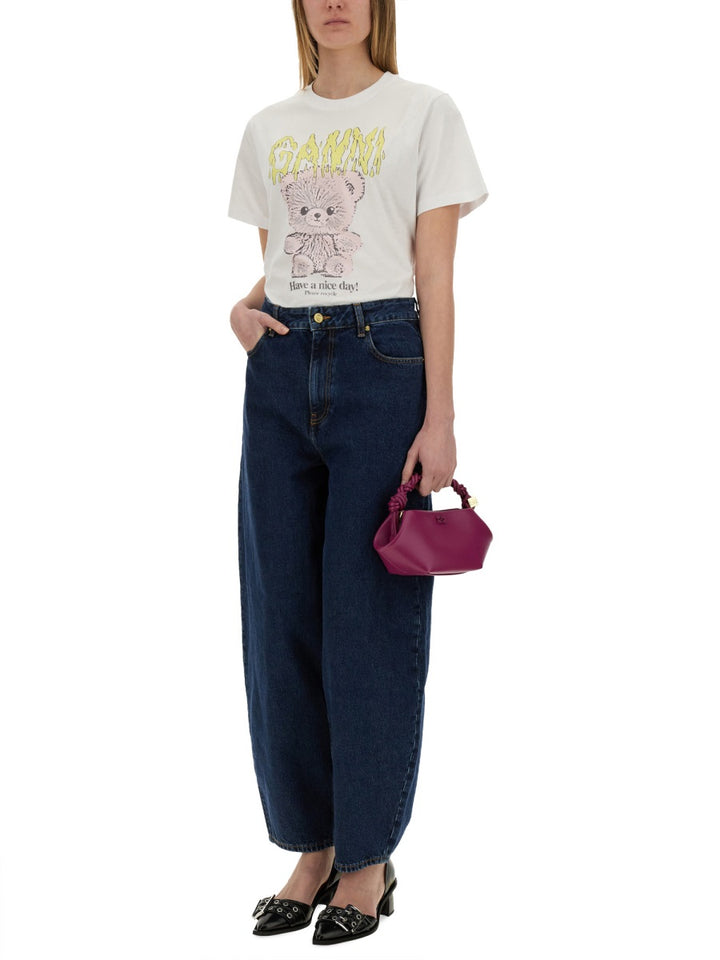 Ganni T shirt - Bianco | Wanan Luxury