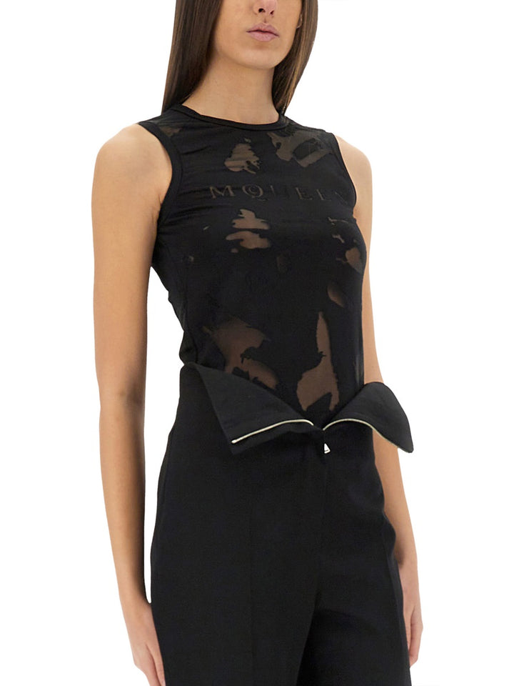Alexander McQueen Top - Nero | Wanan Luxury