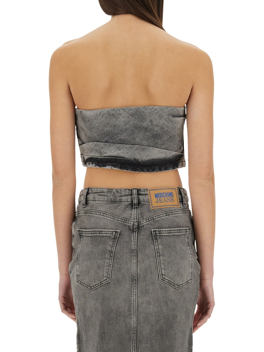 Moschino Jeans Top - Grigio | Wanan Luxury