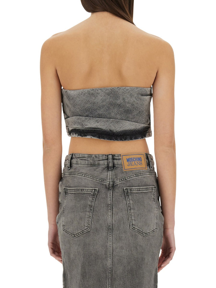 Moschino Jeans Top - Grigio | Wanan Luxury
