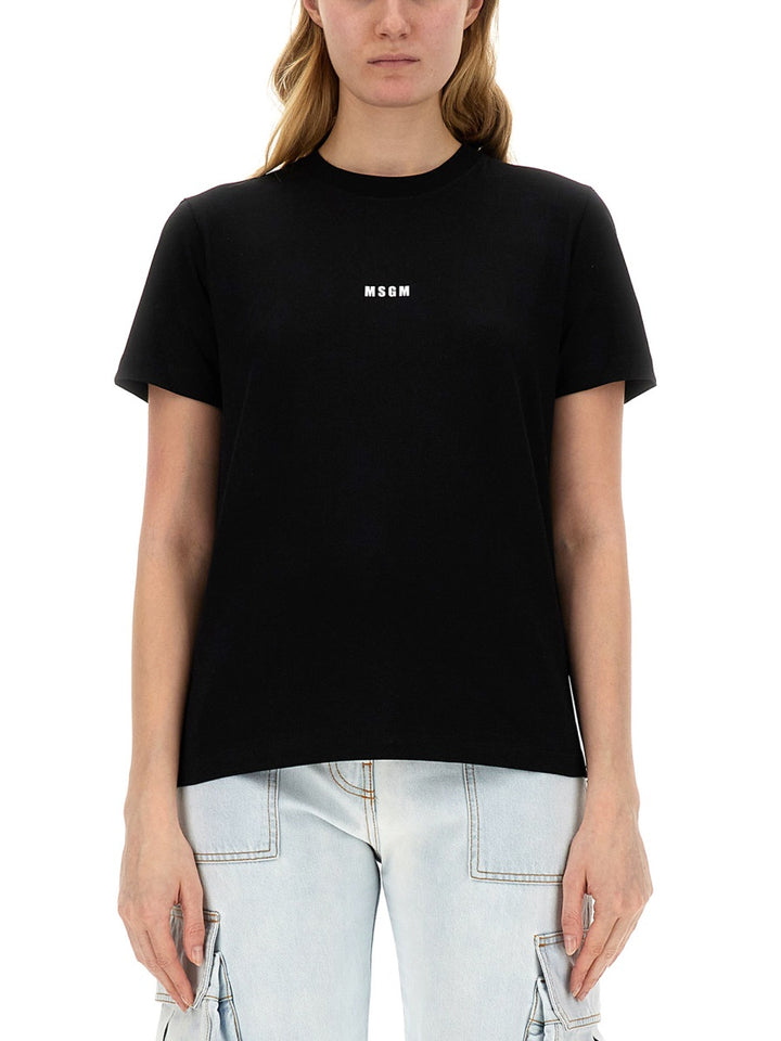 MSGM T shirt - Nero | Wanan Luxury