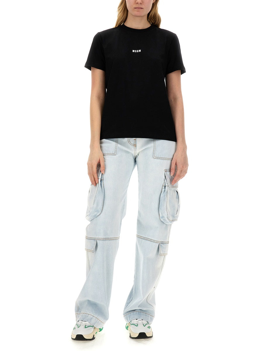 MSGM T shirt - Nero | Wanan Luxury