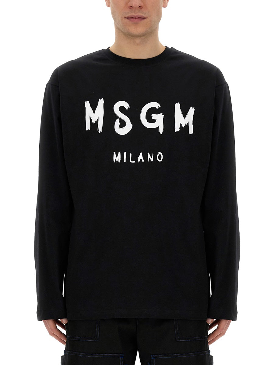MSGM T shirt - Nero | Wanan Luxury