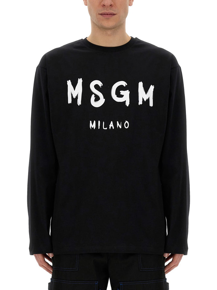 MSGM T shirt - Nero | Wanan Luxury