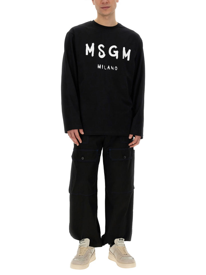 MSGM T shirt - Nero | Wanan Luxury
