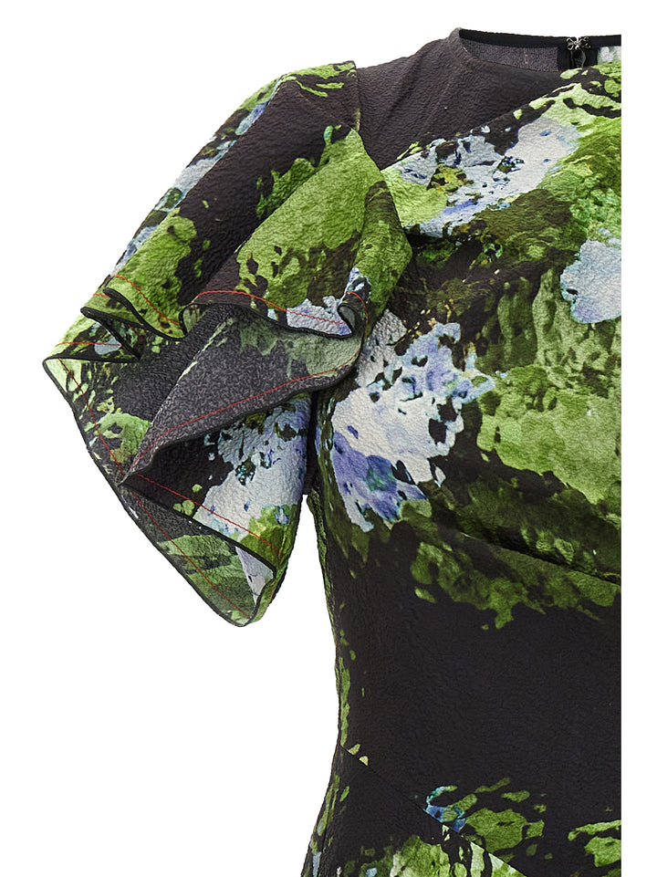 Victoria Beckham Floral Printed Dress Abiti - Multicolor | 8d4a5814de5ed93e1e929eb58e2df12ba1ce7c33