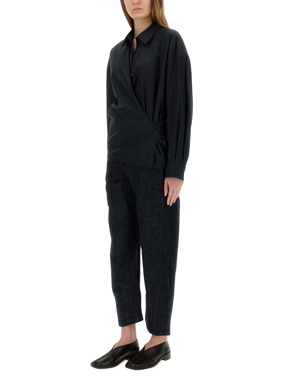 Lemaire Pantaloni - Blu | Wanan Luxury