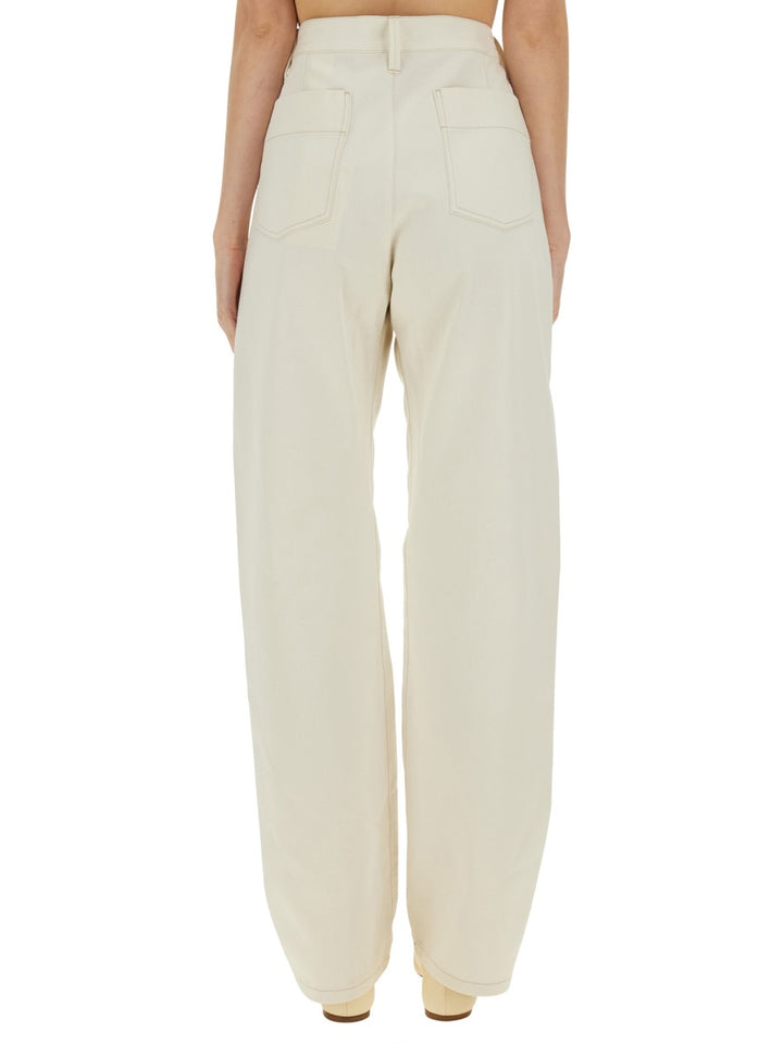 Lemaire Pantaloni - Bianco | Wanan Luxury