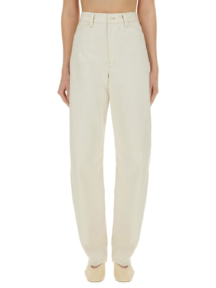 Lemaire Pantaloni - Bianco | Wanan Luxury