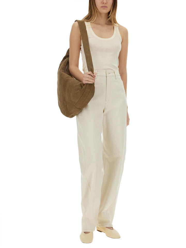 Lemaire Pantaloni - Bianco | Wanan Luxury