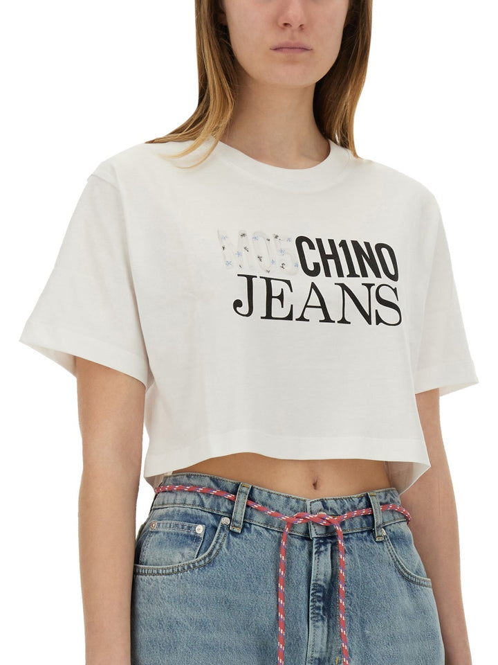 Moschino Jeans T shirt - Bianco | Wanan Luxury