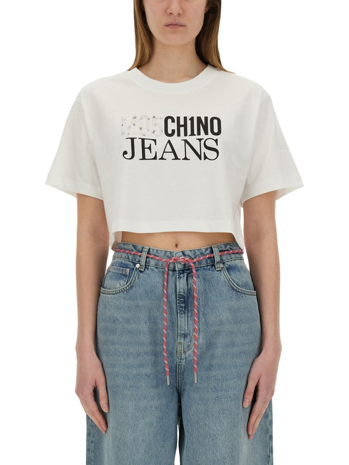 Moschino Jeans T shirt - Bianco | Wanan Luxury