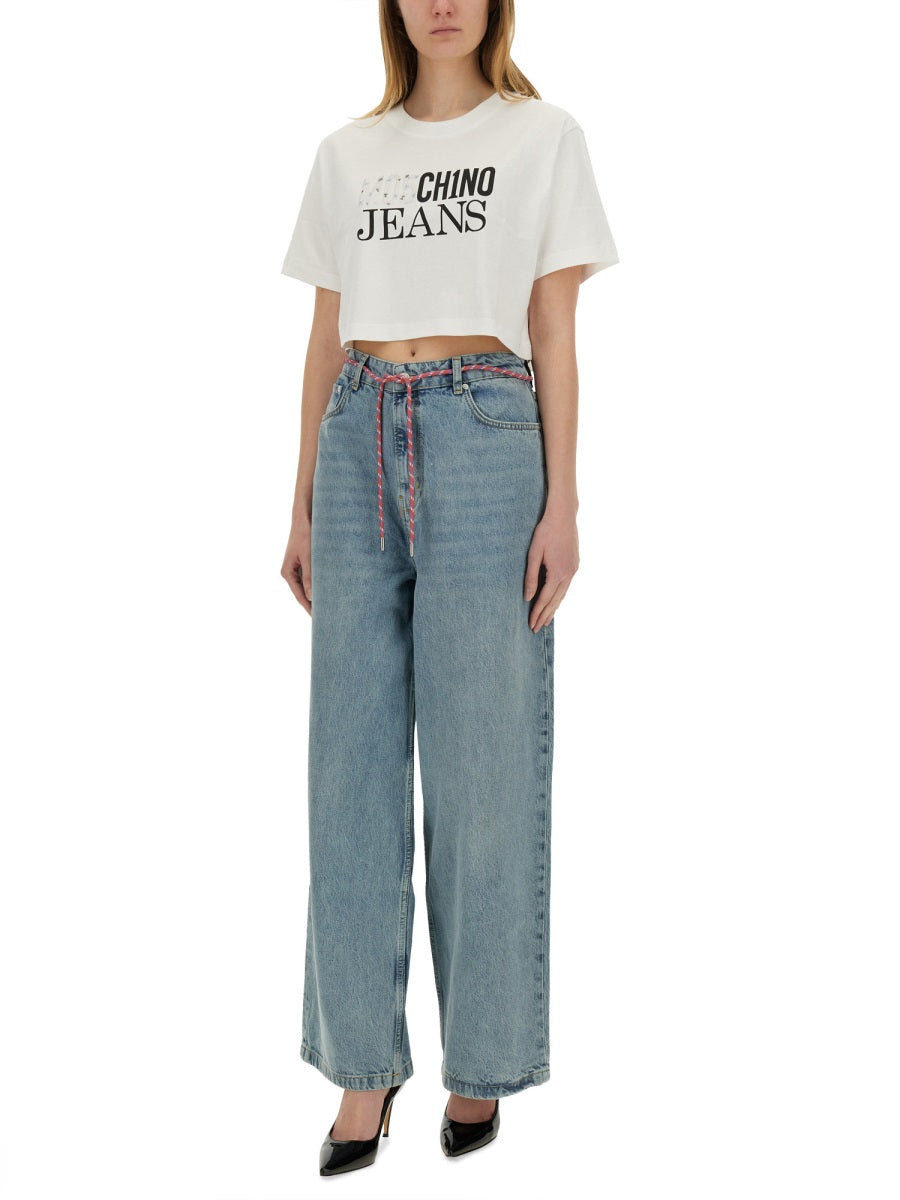 Moschino Jeans T shirt - Bianco | Wanan Luxury