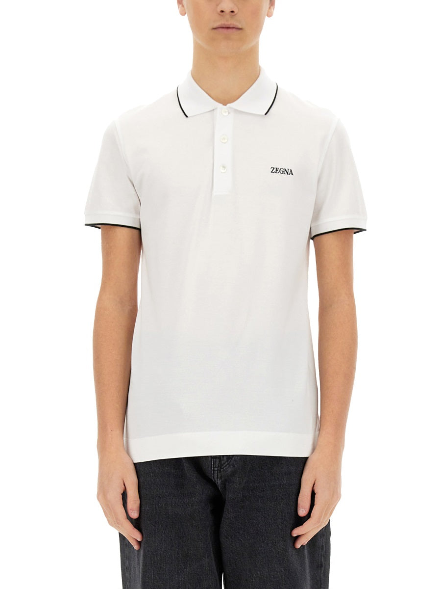 Zegna Polo - Bianco | Wanan Luxury
