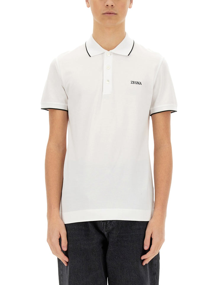 Zegna Polo - Bianco | Wanan Luxury